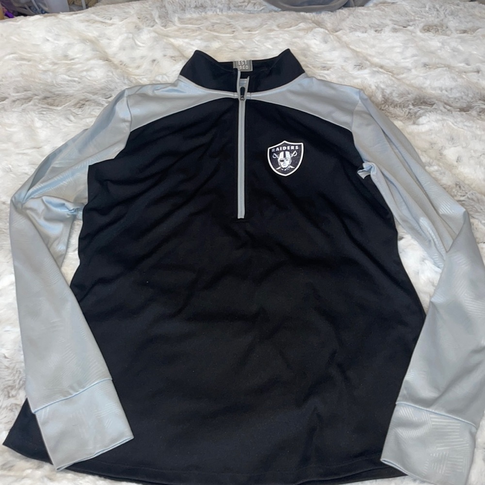 Raiders quarter zip up